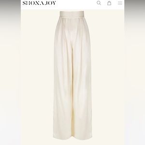 NWT, Shona Joy, La Lune Tuxedo Trouser - Cream, Size USA 8